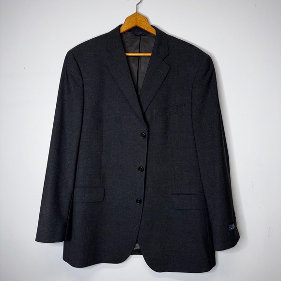 Brooks Brothers Other - Brooks Brothers 346 Mens 44L Charcoal Grey Stretch Wool 3 Button Blazer Jacket